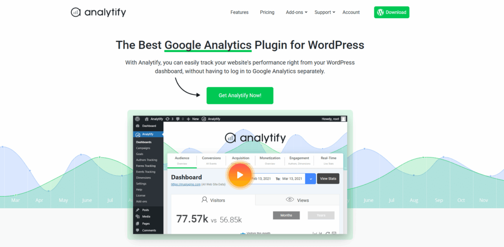 analytify website 1 Analytify google analytics plugin website