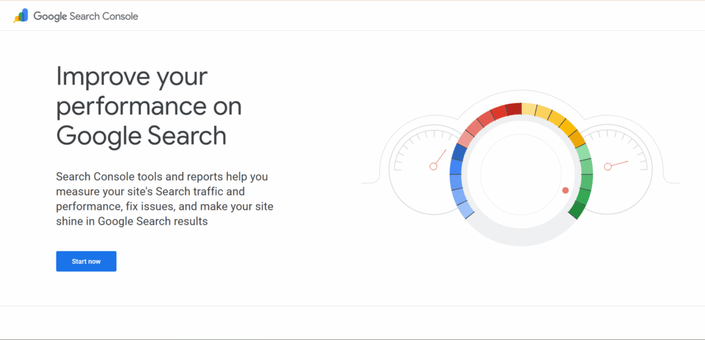 google search console Google search console website for resgistering