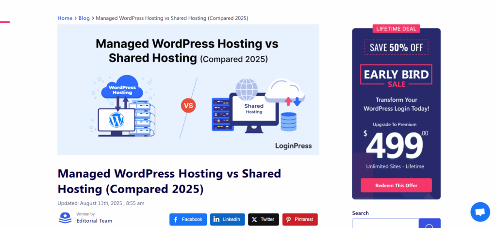 loginpress blogs Loginpress blog posts pm managed vs shared hosting of woocommerce store