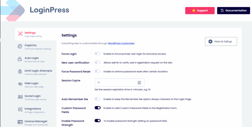loginpress settings Loginpress general security settings