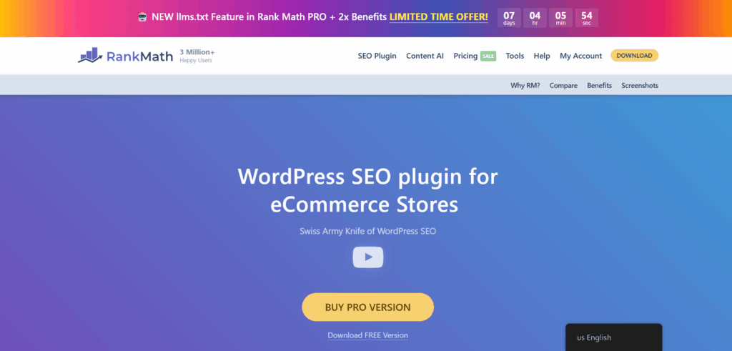 rank math website Rank math website for woocommerce seo plugin