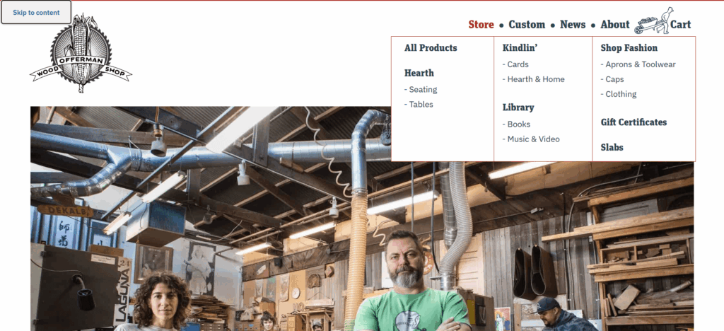 wood offerman shop Product categories in heiarchial manner in wood offerman shop for woocommerce seo