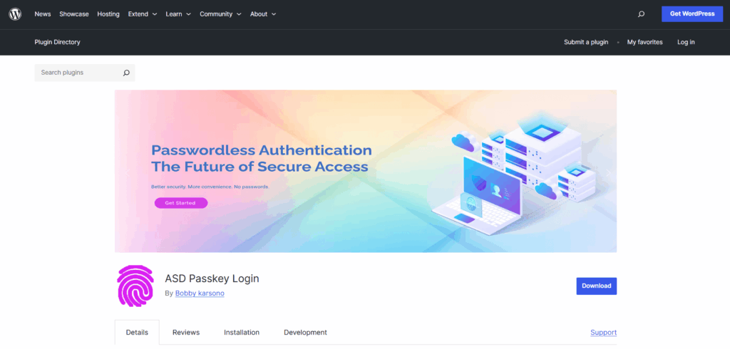ASD passkey plugin for best passwordless authentication