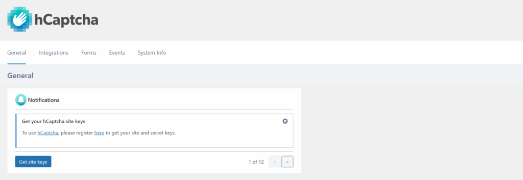Hcaptcha plugin in wordpress