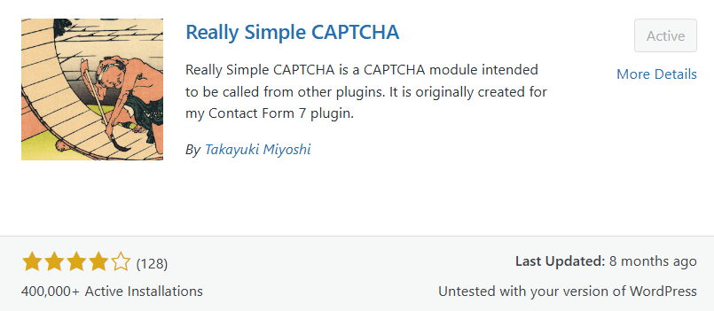 Really simple captcha plugin in wordpress