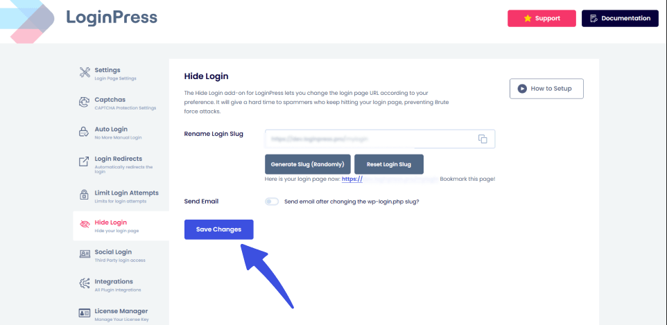 save changes Save changes button