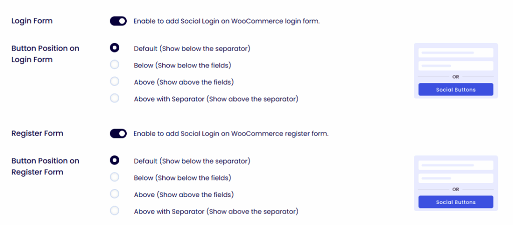 Login form position Change login form position in login form using loginpress