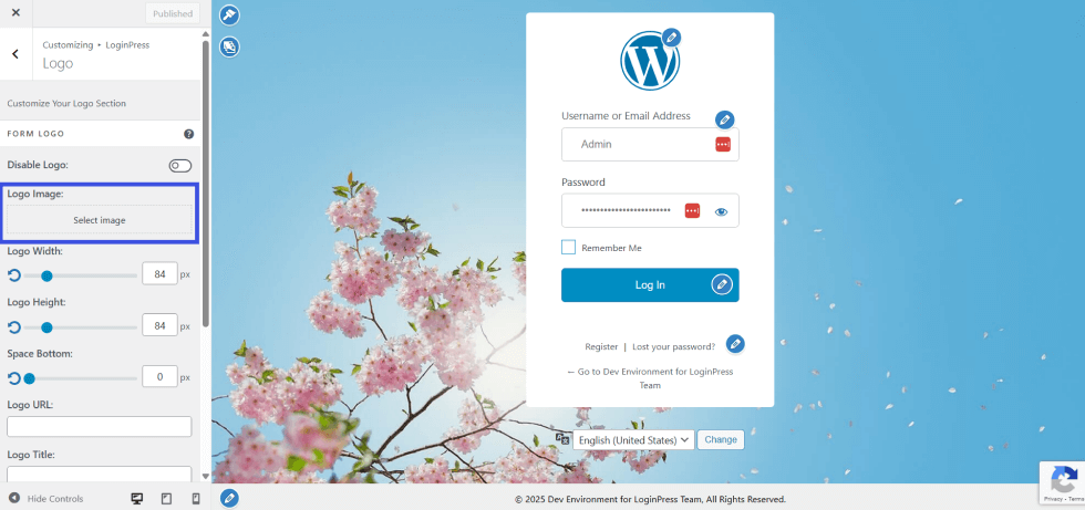 add logo image Add your own logo to personalize login page