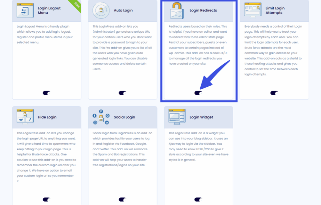 Enable login redirects for wordpress smart login redirects