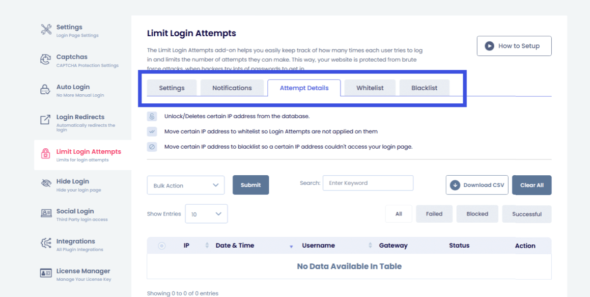 Limit login attempts to secure your learndash login
