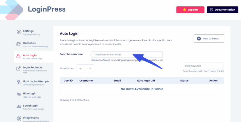 search username for auto login Search username for generating for auto login for buddyboss login customization