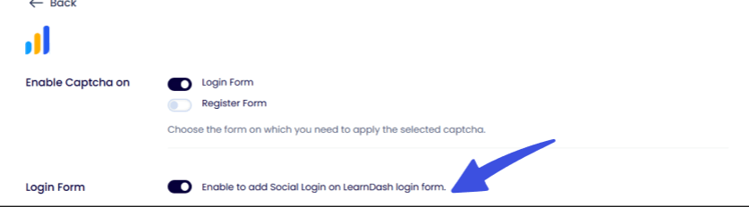 select login form option Select login form option in loginpress