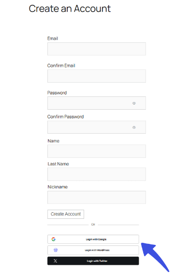social logins on registration pages Social Logins on registration forms