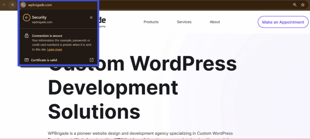 ssl certificate on site Ssl certificate on site for protected site
