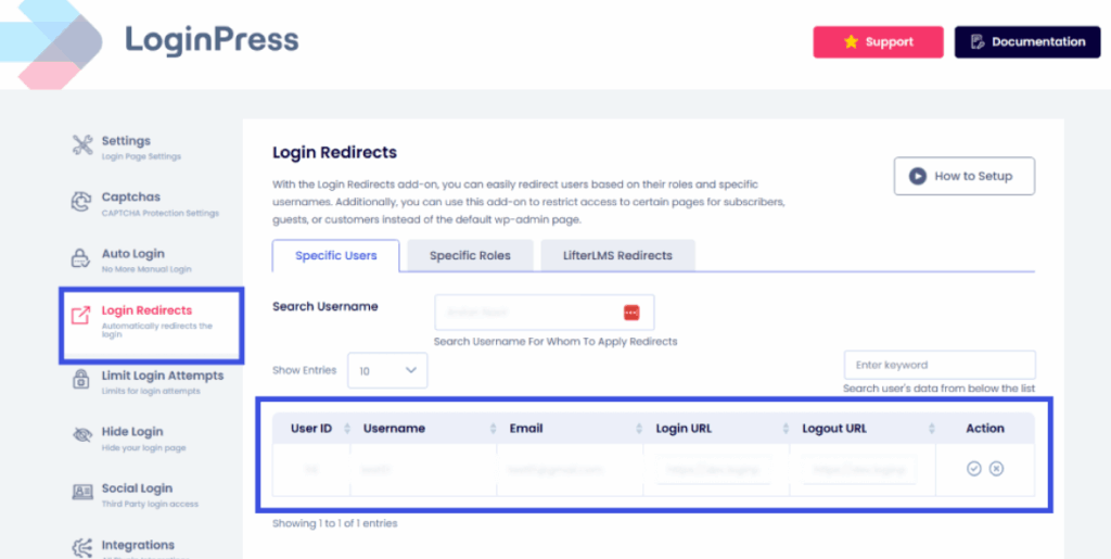 Check login redirects activity in login redirects option