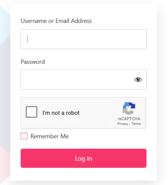 Login form styling for login pages