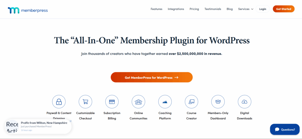 Memberpress plugin for memberships 