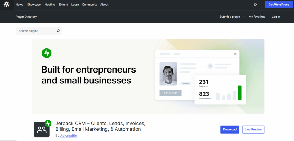 Jetpack wordpress management software