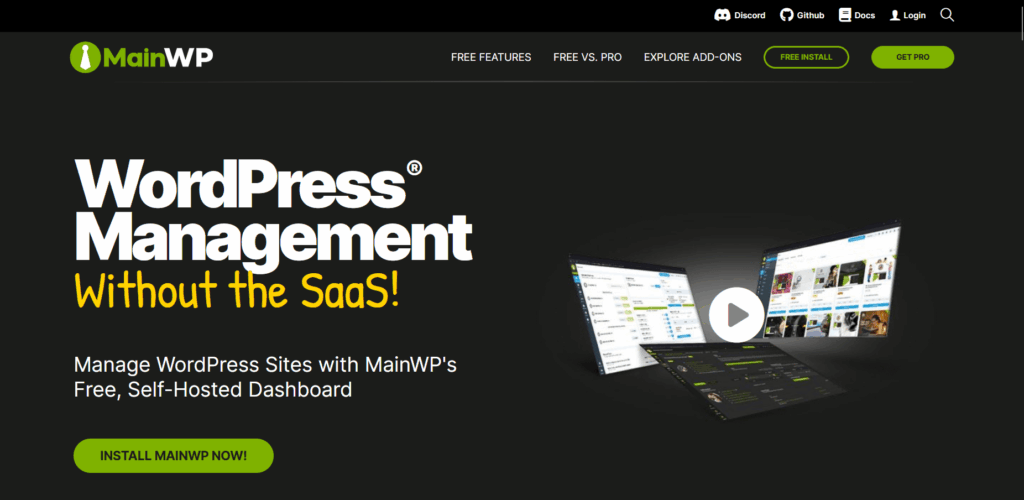 Mainwp wordpress management tool