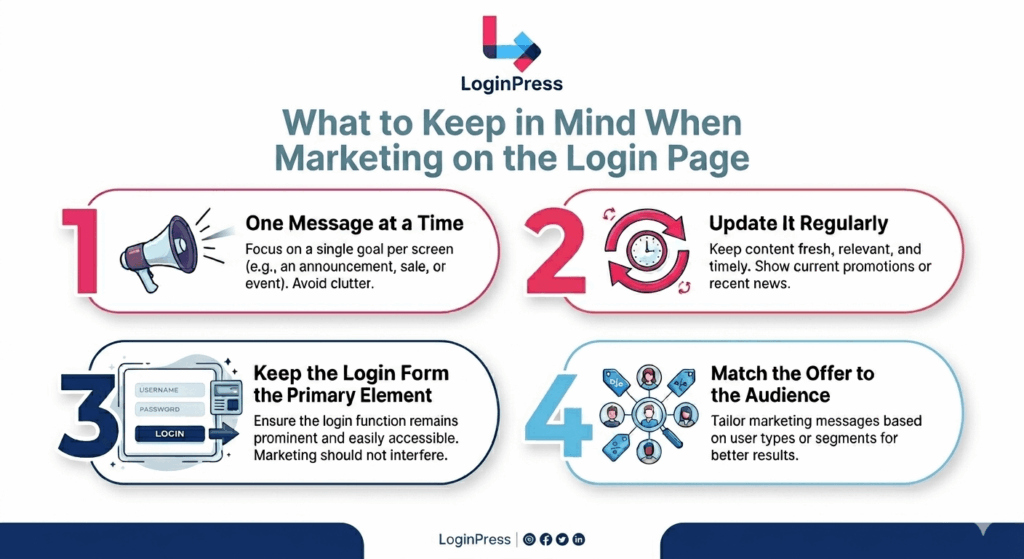 What to keep in mind when marketing on login page What to keep in mind while marketing on login page