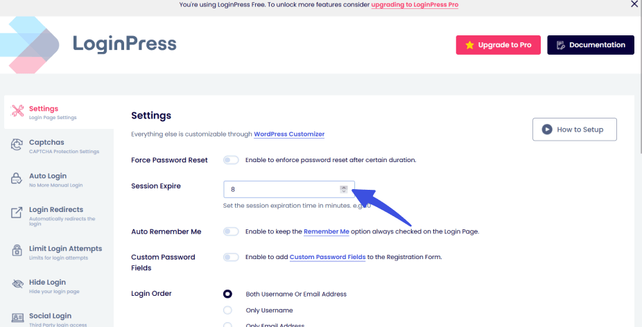Add suitable timings to add session Add suitable timings for session expiry to happen