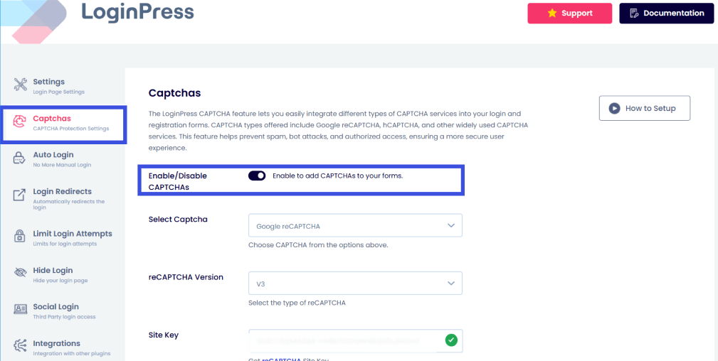 Enable captcha on wordpress Enable captcha on login page using loginpress