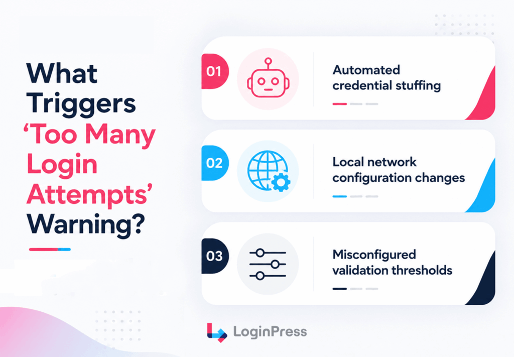 What triggers too many login attempts warning1 What triggers too many login attempts warning