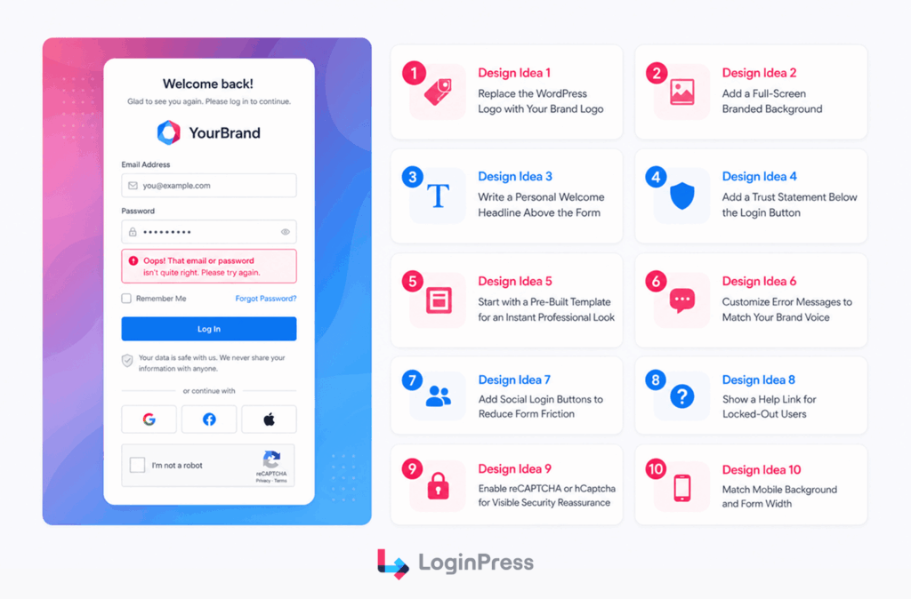 Wordpress login custom design ideas Wordpress login customization design ideas