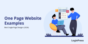 One page website examples and best practices