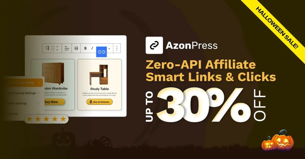 azonpress halloween 2026 AzonPress Halloween Sale Banner