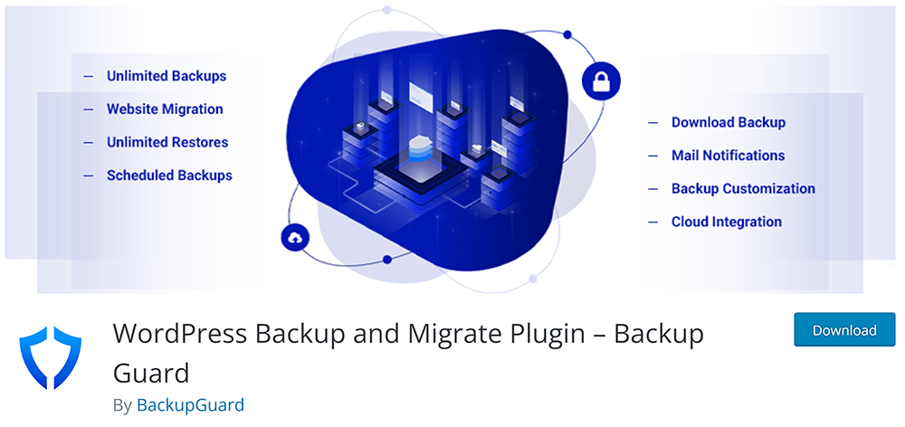 Backup Guard plugin for WordPress backups and migrations