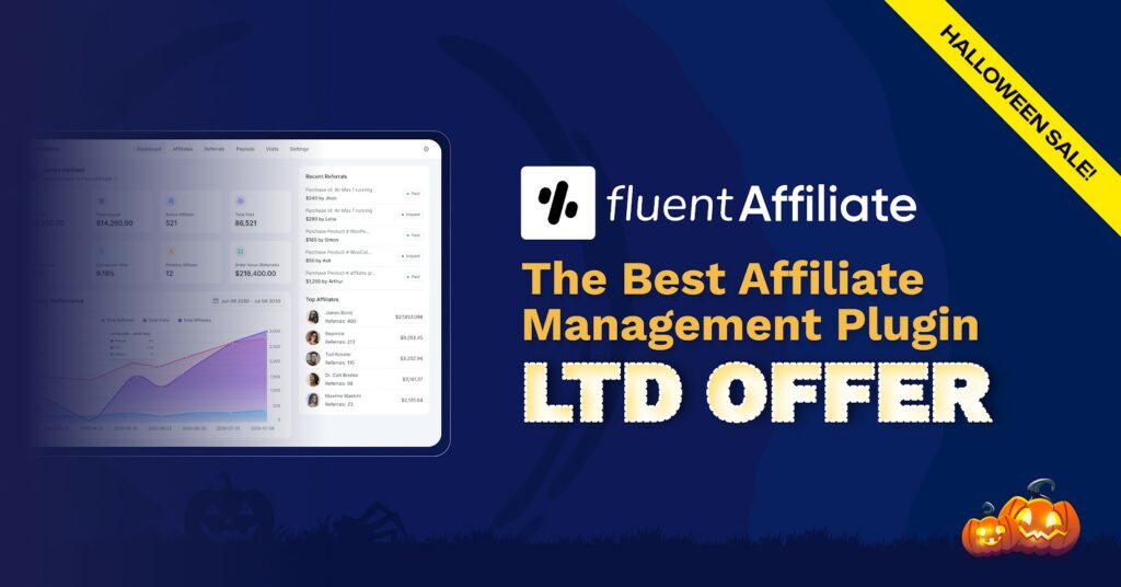 fluentaffiliate halloween 2026 FluentAffiliate Halloween Sale Banner