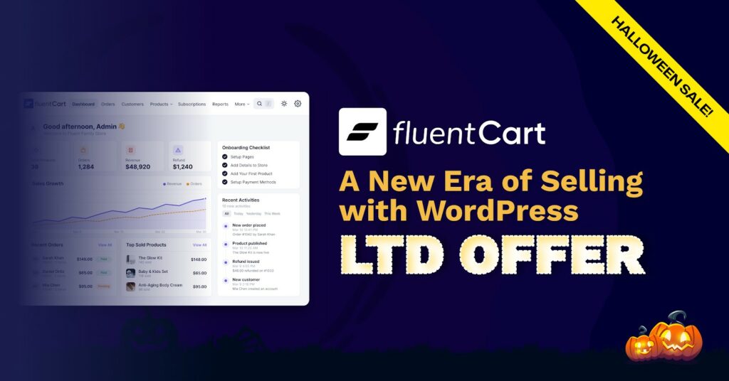 fluentcart halloween 2026 FluentCart Halloween Sale Banner
