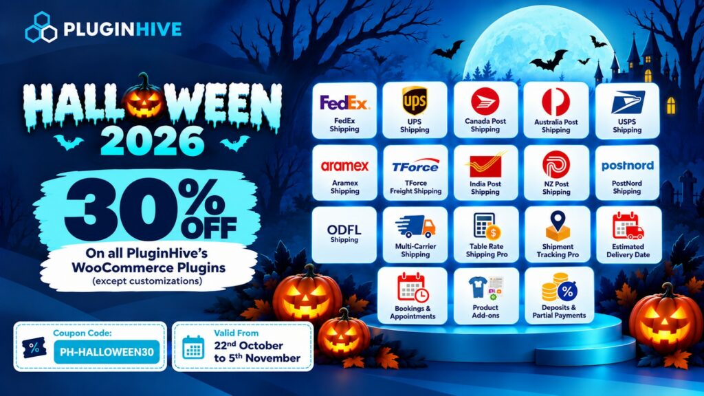 pluginhive halloween 2026 PluginHive Halloween Sale Banner